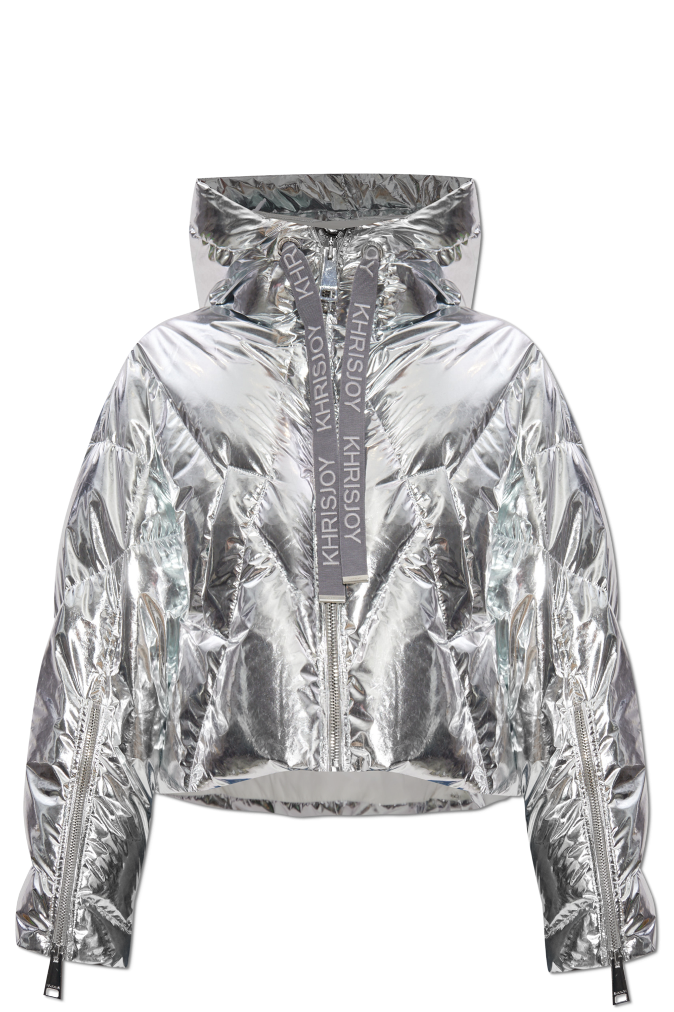 Silver Down jacket with hood Khrisjoy - Vitkac AS